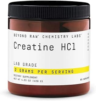 Creatine HCl Powder, Science Backed, Lab Grade, Creatine for Women & Men, Muscle Strength, Energy Production, Athletic Performance, Cognitive Support, Cellular Hydration, 60 Servings