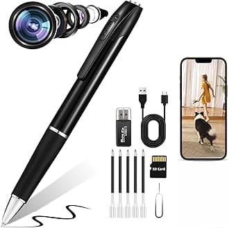 1080P Body Camera Pen,Long Battery Life, Easy to Use, Micro Pen Camera for Capture Every Moment【2025 Upgrade 】 (Silver Black)