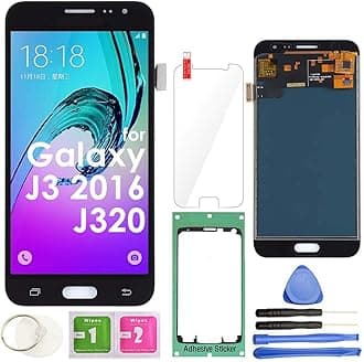 for Samsung Galaxy J3 2016 Screen Replacement LCD Display Touch Screen Digitizer (Black) J320 J320M J320A J320H J320F J320P J320Y J320DD J320R4 J320DS / Sol (Cricket) j321 /Sky S320 S320V S320Z S320VZ