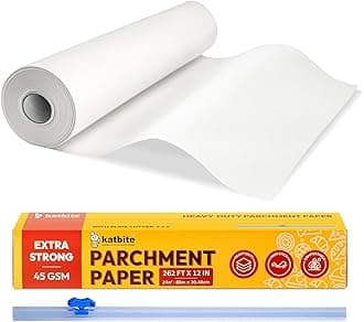 Katbite parchment paper roll (White, 12 in x 164ft)