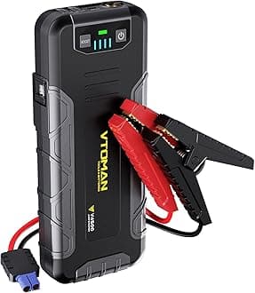 VTOMAN V4500 4500A Jump Starter Power Pack(up to 10L Gas or 8L Diesel Engine), 12V Car Battery Booster Jump Starter Portable Power Bank with USB-C & LED Flashlight for RV Truck SUV