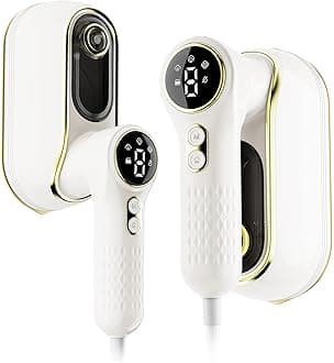 NIASSO Portable Travel Steamer, 1200W Handheld Fabric Steamer for Clothes, 4 Modes with LCD Display, Powerful Wrinkle Remover for Home & Travel, 150ml Water Tank, 10S Fast Heat-Up, 180° Swivel Handle