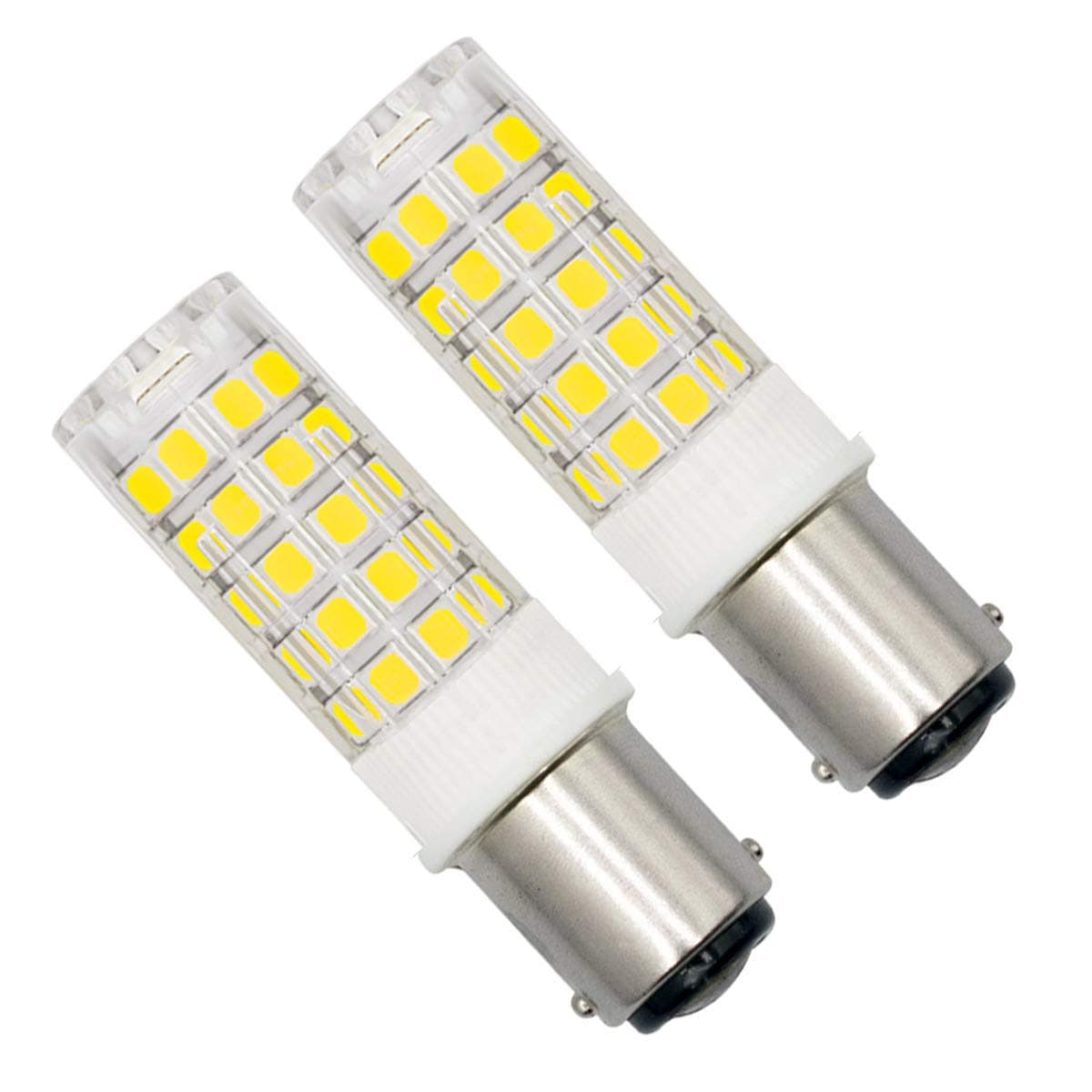 Dimmable BA15D LED Light Bulb 4W AC 220V-240V SBC Small Double Bayonet Cap 40W Halogen Daylight White 6000K Great for The Sewing Machine/ Refrigerator/ Cooker Hood/Appliance Lamps-Pack of 2 [Energy Class F]