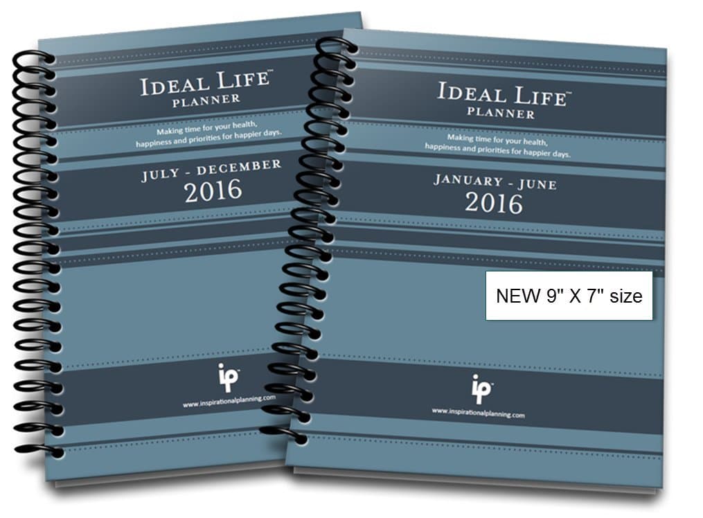 12 Month (7"x9") with Nutrition Tracker (Grey Blue Stripe)