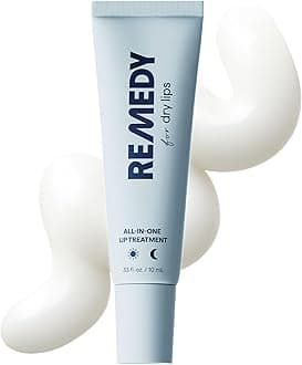 Remedy for Dry Lips | All-In-One Lip Treatment | Hydrating and Healing Lip Balm Ointment with Ceramides, Peptides, and Dimethicone | Repairs Dry, Cracked Lips | By Dermatologist Dr. Shah