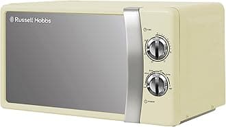 RHMM701C 17L 700w Cream Solo Manual Microwave with 5 Power Levels, Ringer & Timer, Defrost Setting, Easy Clean