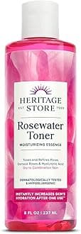 Rosepetals Rosewater Facial Toner Heritage Store 8 oz Liquid