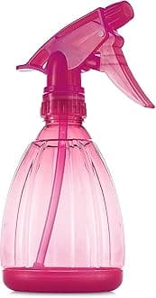 DilaBee Spray Bottles (12 Oz) Water Spray Bottle for Hair, Plants, Cleaning Solutions, Cooking, BBQ, Squirt Bottle for Cats - Empty Spray Bottles - BPA-Free - Multicolor (1-Pack, Pink)