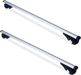 MAXXHAUL 52" Aluminum Roof Rack Cross Bars (150 lb Capacity) – Locking Anti-Theft System – Fits Raised Side Rails Only (35–55mm Diameter, ≥1.3cm Gap) – Easy Clamp-On Installation – Model 50220