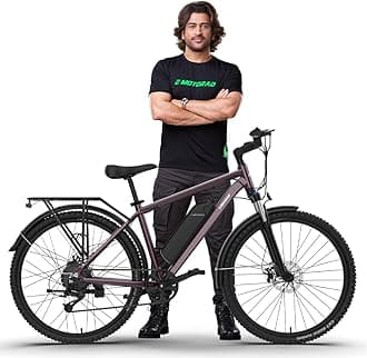 EMotorad T-Rex Pro MTB E-Bike | Dynamic Handlebar with Integrated Display, Front Lights and Indicators | 13Ah Removable Battery | Aluminium Alloy Frame (Deep Purple, 29" Inches)