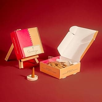 100% Natural Rose Incense Cones (40 Pieces) - Dhoop Cones for Pooja & Home Fragrance