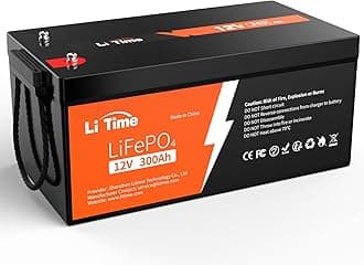 Litime 12V 300Ah LiFePO4 Battery, 200A BMS Rechargeable Lithium Battery with Up to 15000 Cycles, 3840Wh -Higher Energy Density, Perfect for Off-Grid, RV, Solar, Motorhome and Boats