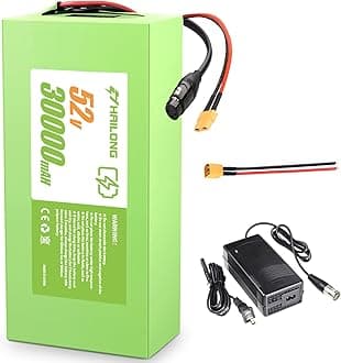52V 30Ah Universal Power Pack Lithium Ion Battery| 40A BMS & Waterproof PVC Case | XT60/T-Plug Ready | 200-1500W Systems Support