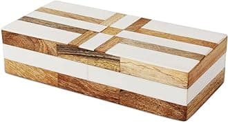 Handicrafts Home Handmade Patisserie Decorative Jewelry Box Organizer – Keepsakes, Trinkets, and Home Decor – Antique Coffee Table Storage, Memory Box, Farmhouse Style Decor Delight, 10x4.5x2.5