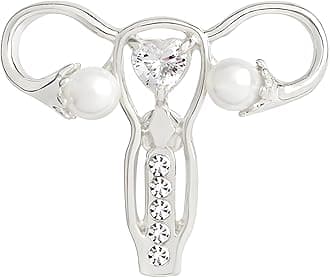 Uterus Ovary Pin for Women Personality Female Body Organ Uterus Ovary Brooch Pin Feminist Medical Symbol Female Organ Gynecologist Nurse Gift Jewelry Brooch Pins