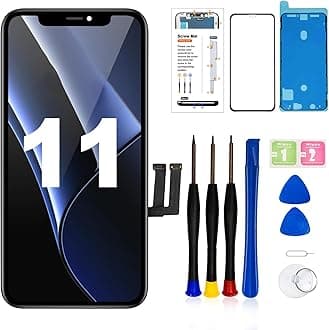 for iPhone 11 LCD Screen Replacement Kit 6.1inch, 3D Touch LCD Display Digitizer Assembly with Repair Tools+Screen Protector Compatible iPhone 11 Screen Replacement (Model A2111, A2223, A2221)6.1inch