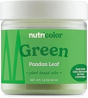 Nutricost Green Plant Based Food Coloring From Pandan Leaf Powder (50 Servings) - Nutricolor Color Alternative For Food & Beverages