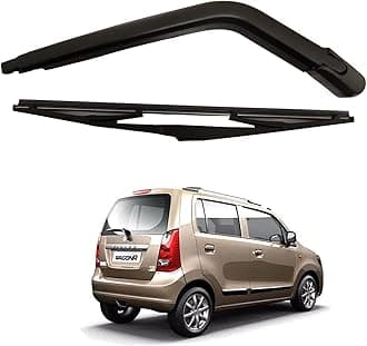 Kylo Rear Wiper Arm and Blade Set Suitablr for Maruti Suzuki Wagon R Perfect fitting 100% Scratch Proof Cleaning Natural Rubber with Teflon Coating
