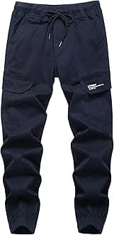 - Boys' Pull-On Slim Fit Camo Cargo Jogger Pants