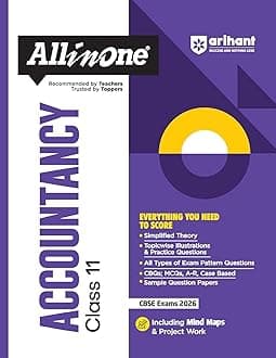Arihant All in One Accountancy Class 11 Guide Book, CBSE Exams 2026, with Practice Questions, Sample Papers and Mind Maps NEW EDITION 2026