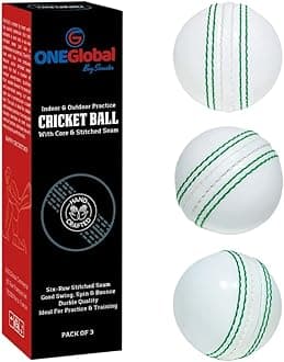 Soft Rubber Cricket Ball for Practice | Outdoor & Indoor Practice Cricket Bal...