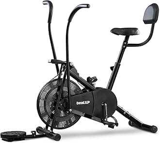 Vortex Active Air Bike Exercise Cycle for Home | Gym Cycle for Workout with Adjustable Cushioned Seat | Moving Handles. (4M Airbike)
