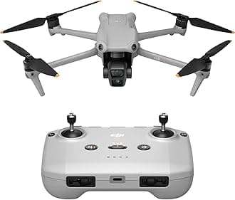 DJI Air 3 (DJI RC-N2), Drone with Tele & Wide-Angle Dual Cameras, 46-Min Flight Time, Obstacle Sensing, 48MP Photos, 4K/60fps HDR Video, MOIAT Certified - UAE Version with Official Warranty Support