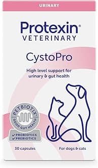 Veterinary CystoPro Capsules for Dogs and Cats, Bladder Health and Immune System Support, Meat-Free Chicken Flavour, 30 Capsules