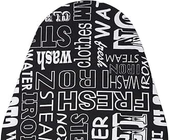 Amazon Brand - Umi QuickSteam Ironing Board Cover|Reusable & Washable Ironing Board Cover for Iron & Steam Press, Size- 97x34 cm, (Black)