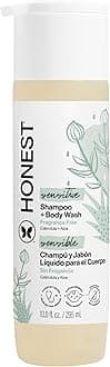 Honest Purely Sensitive Shampoo And Body Wash - Fragrance Free For Kids 10 oz Shampoo and Body Wash