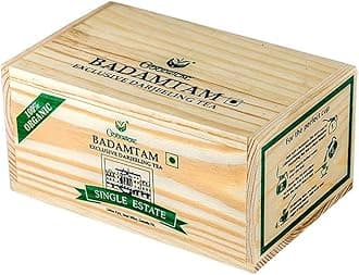 Goodricke Badamtam Darjeeling Tea 250g | Premium Whole Leaf Black Tea | Single Estate | It Comes in Wooden Chestlet | Natural Sweet Aftertaste