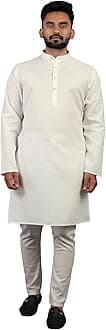 Multi Colored Cotton Plain Men's Ethnic Kurta Only