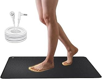 Grounding Mat,Universal Grounding Pad with 15ft Straight Cord for Grounded Foot Pad,Computer Keyboard Mat,Fits for Better Working and Sleep (11.8 * 23IN)