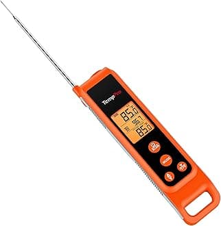 TempPro TP420 2-in-1 Instant Read Thermometer for Cooking, Infrared Thermometer with Meat Probe, Non-Contact Laser Meat Thermometer for Griddle Grill Pizza Oven HVAC Pool (Previously ThermoPro)