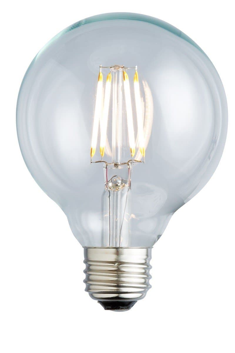 12-Pack Archipelago Dimmable LED Filament Globe (G25) Light Bulb, Clear Glass, 3.5 Watt, Medium Base (E26), 2400K (Soft White), Omnidirectional, UL Listed