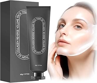 SS Collagen Peel Off Face Mask, Collagen Reverse Volume Pack Mask, Hydrolyzed Collagen, Korean Skin Care, Peel Off Facial Mask (60g/2.1 OZ)