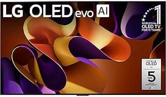 LG (Refurbished 83-Inch Class OLED evo G4 Series Smart TV 4K Processor Flat Screen with Magic Remote AI-Powered with Alexa Built-in (OLED83G4WUA, 2024) (Renewed)