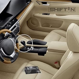 Black Leather Piano Black Wood Gear Shift Knob Shifter for Lexus ES300h ES350 GS300 GS350 GS430 GS450h GS460 is-F IS250 IS300 IS350 LS460 LS600h RX350 RX450h (Black Leather/Piano Black)