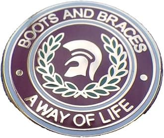 Boots And Braces A Way Of Life Enamel Pin Badge