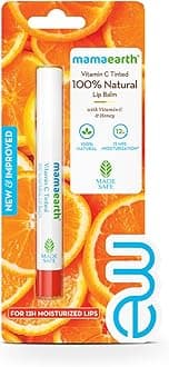 Nourishing Vitamin C Tinted Natural Lip Balm | 12 Hour Moisturization with Honey | Relieves Dry, Cracked Lips & Makes Lips Soft & Supple | 0.07 Oz/2g