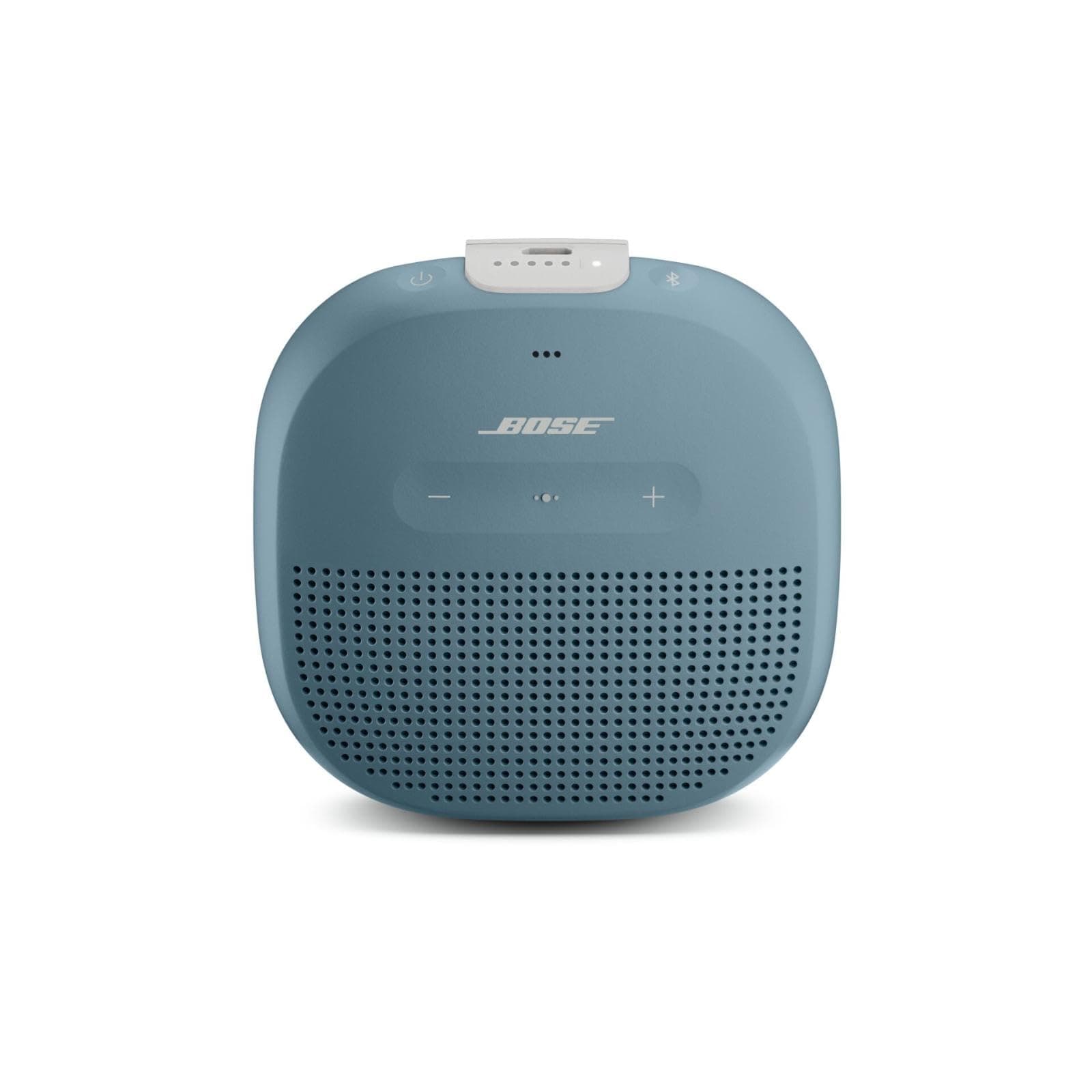 SoundLink Micro Bluetooth Speaker: Small Portable Waterproof Speaker with Microphone, Stone Blue