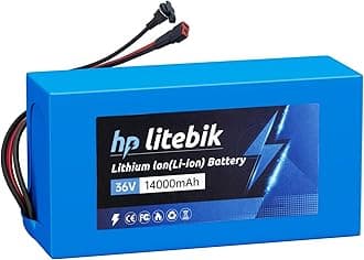 36V 20Ah Lithium Ebike Scooter Motorcycle Battery, Rechargeable Lithium-ion Battery Pack - 30A BMS, 1500+ Cycles, T to XT60 Female Plug, T Plug Expansion Cable