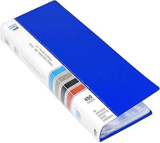 Skrill Business Card Holder, Visiting, Credit, Debit, Business, ID Card Holder/Organizer - 480 Cards (Blue)