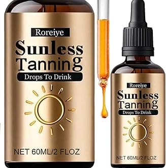 (2 Bottle) Tanning Drops To Drink - Drinkable Tanning Drops - Drink Your Tan Sunless for body - 60ml