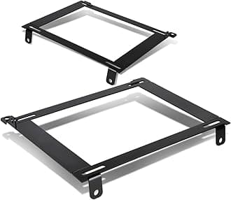 DNA MOTORING SBK-LM-RSX Pair of Low Mount Tensile Steel Seat Brackets Compatible with 02-06 RSX,Black