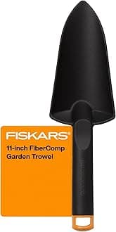 Fiskars Hand Trowel - Fiber Composite Gardening Hand Tool with Hang Hole - Lawn and Yard Tools