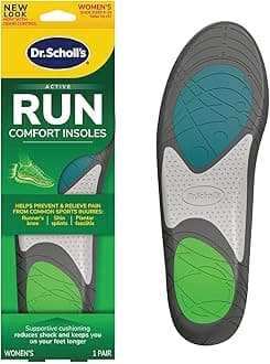 Athletic Series Running Insoles For Women, 1 Pair, Size 5.5-9