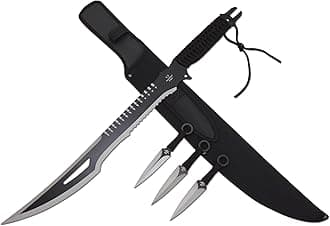 Snake Eye Tactical Fantasy-Machete Outdoors-Camping (Black)