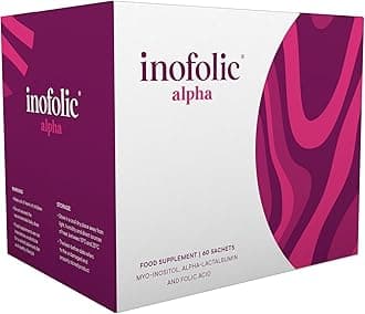 Alpha – 4000mg Myo-Inositol PCOS Supplement for Women – Hormonal Balance, Fertility & Ovulation Support – 100mg Alpha-Lactalbumin, 400ug Folic Acid – 30 Sachets