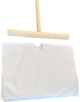 | Cuban Wood Mop | T Stick with Magic Microfiber Reusable Cloth, Cuban Style Mop. Mops Floor Cleaning | trapeador de microfibra para piso